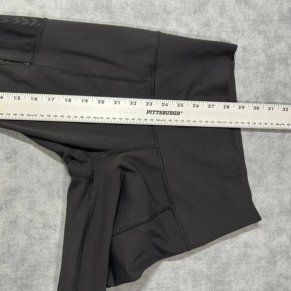 Lululemon Nulu High rise mesh panels crop leggings capris workout running wms 6 - Picture 6 of 6